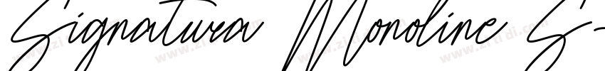 Signatura Monoline S字体转换